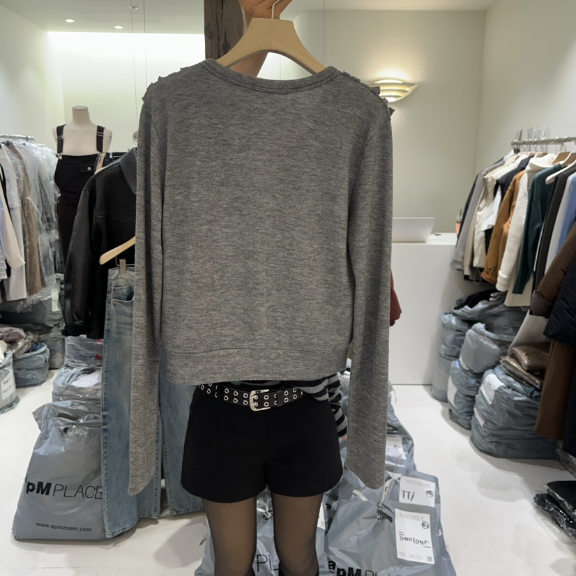 AVECNOUS東大門㊣實拍女裝新款熱賣真品休閑25秋冬時尚針織衫AVECNOUS針織衫