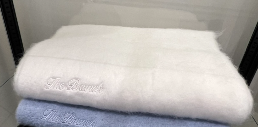 THE BRUNCH東大門㊣實拍女士新品25秋冬時尚圍巾披肩刺繡圍巾THE BRUNCH圍巾/披肩圖色3