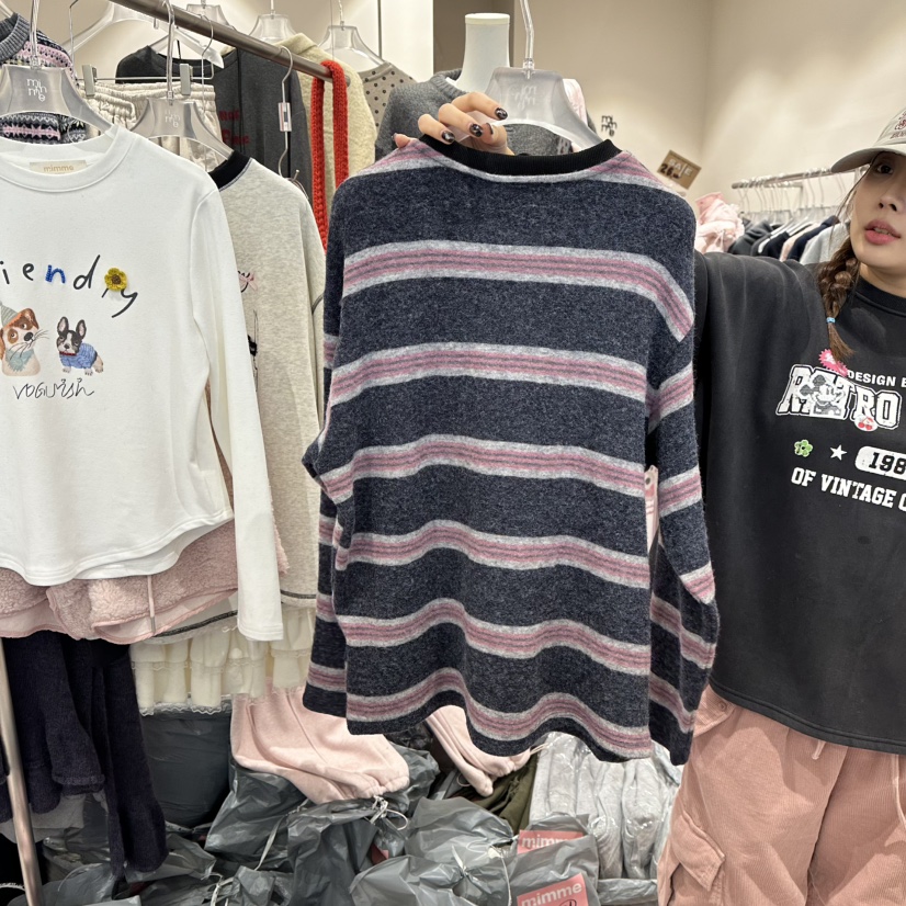 MIMME韓國直郵㊣女士新款真品熱賣時尚休閑25秋冬職業針織衫MIMME/LOOKK針織衫