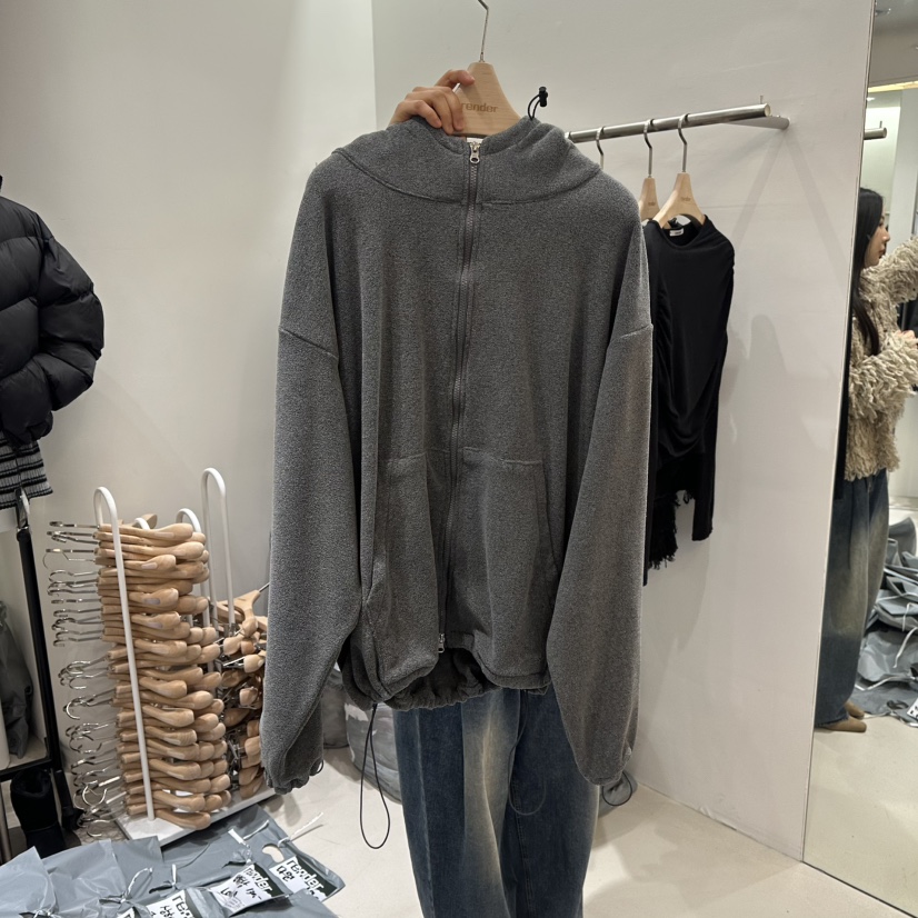 RENDER東大門㊣直郵女裝新品職業真品推薦夾克加絨抓絨拉鏈RENDER夾克圖色1