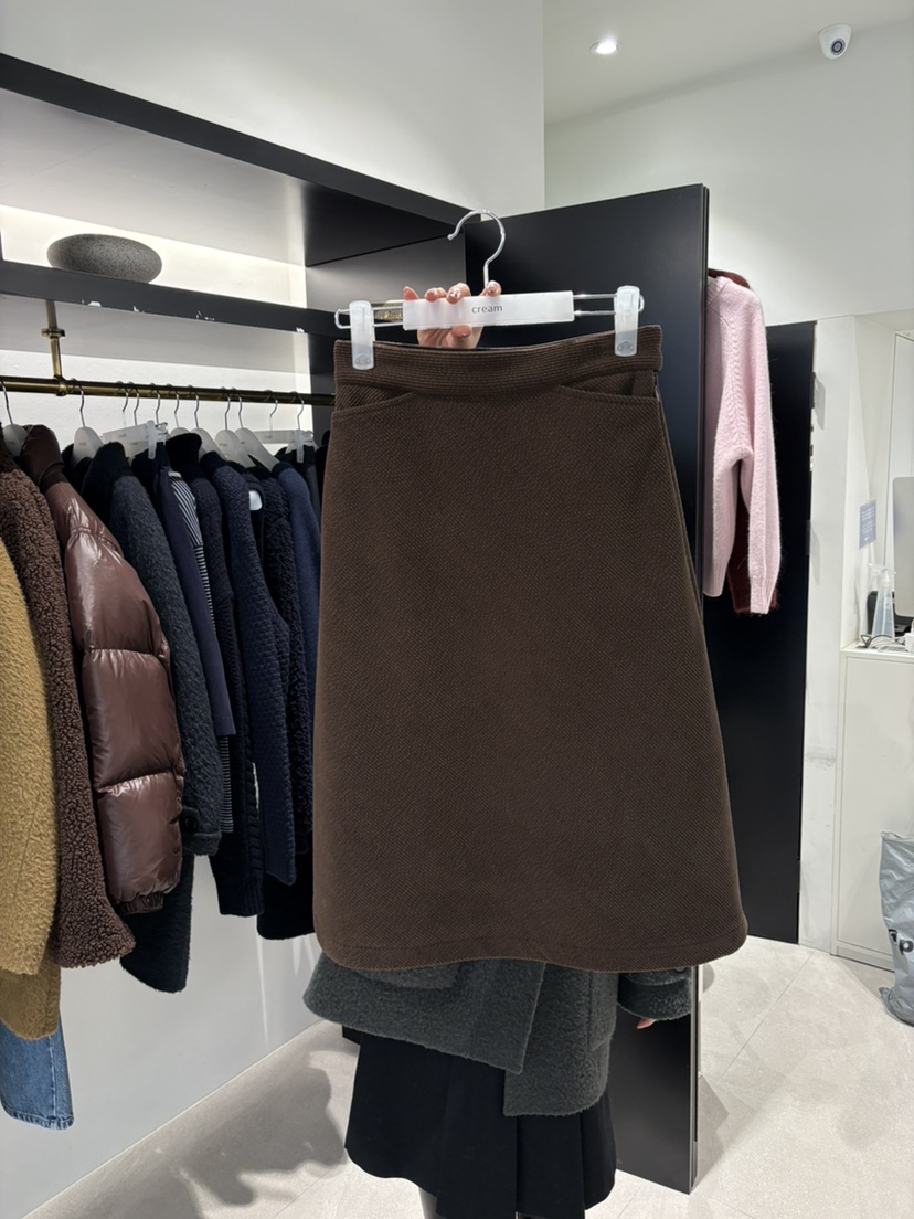 CREAM-P東大門㊣直郵女士新品25秋冬人氣時尚半身裙中短裙CREAM-P半身裙/中短裙圖色1