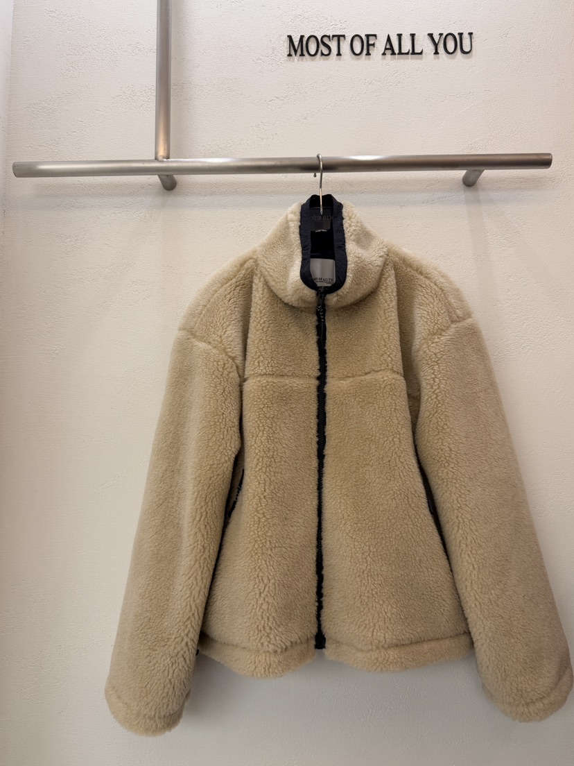 MOST OF ALL U東大門㊣實拍女裝新品推薦休閑25秋冬夾克羊毛MOST OF ALL U夾克圖色3