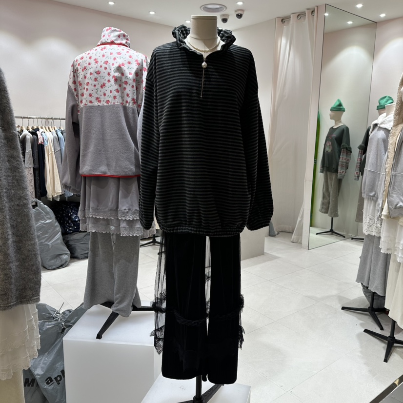 MINI UNNI東大門㊣實拍女裝新款真品連衣裙不含褲子假兩件MINI UNNI連衣裙圖色2