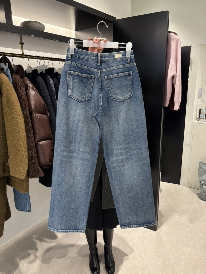 CREAM-P韓國直郵㊣女士新品休閑推薦真品25秋冬人氣牛仔褲CREAM-P牛仔褲