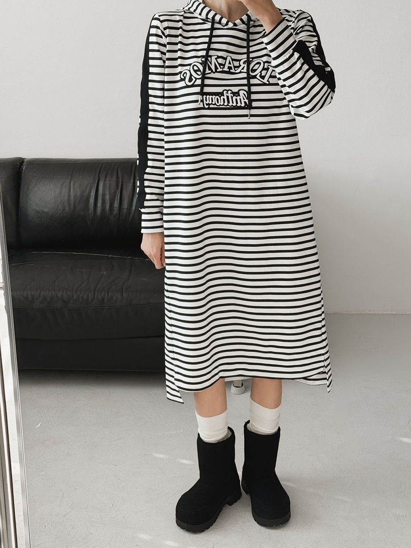 IAAN東大門㊣實拍女士新款真品職業休閑推薦人氣連衣裙兜帽iaAn連衣裙