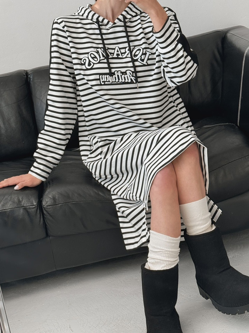 IAAN東大門㊣實拍女士新款真品職業休閑推薦人氣連衣裙兜帽iaAn連衣裙