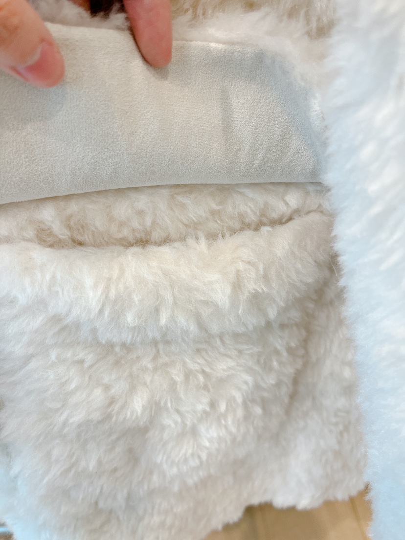 OVE東大門㊣直郵女裝新款推薦時尚休閑25秋冬真品短款大衣抓絨OVE短款大衣