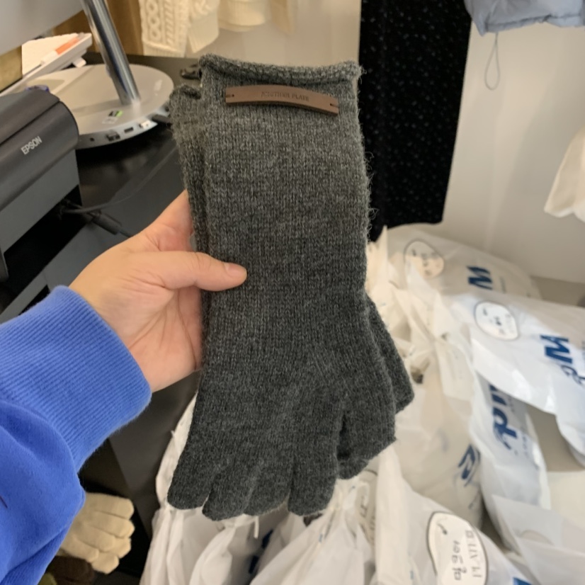 PLATE東大門㊣直郵女裝新品時尚推薦真品職業休閑25秋冬手套PLATE手套圖色2