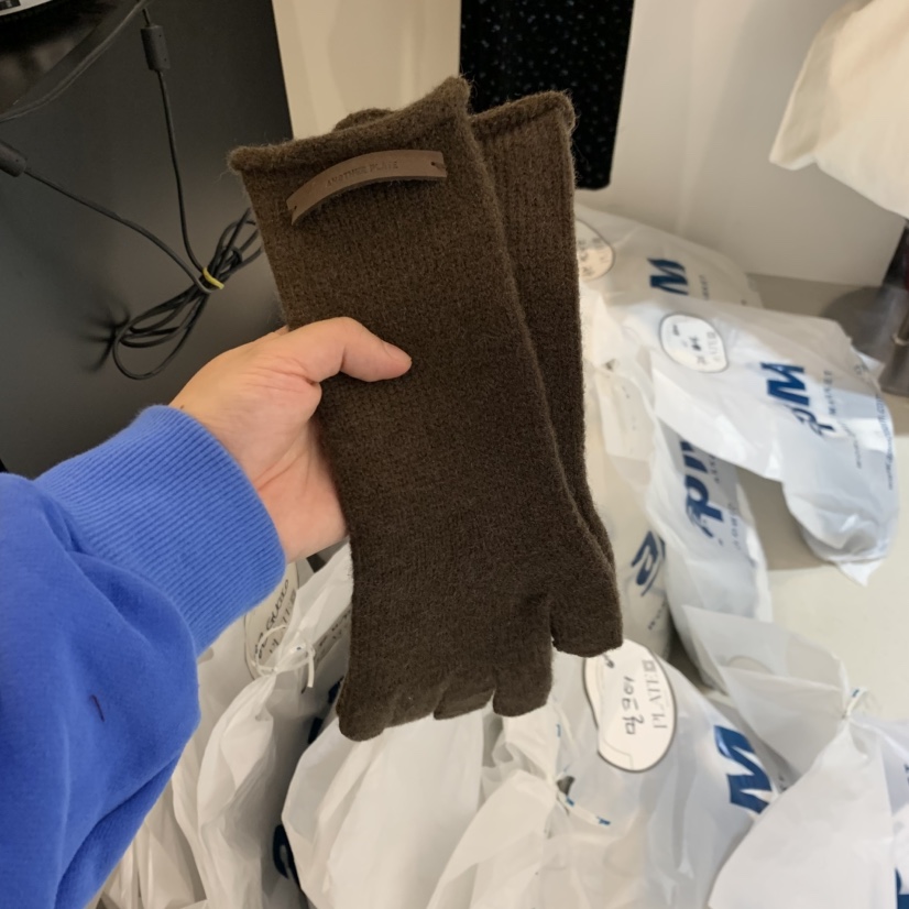 PLATE東大門㊣直郵女裝新品時尚推薦真品職業休閑25秋冬手套PLATE手套圖色3