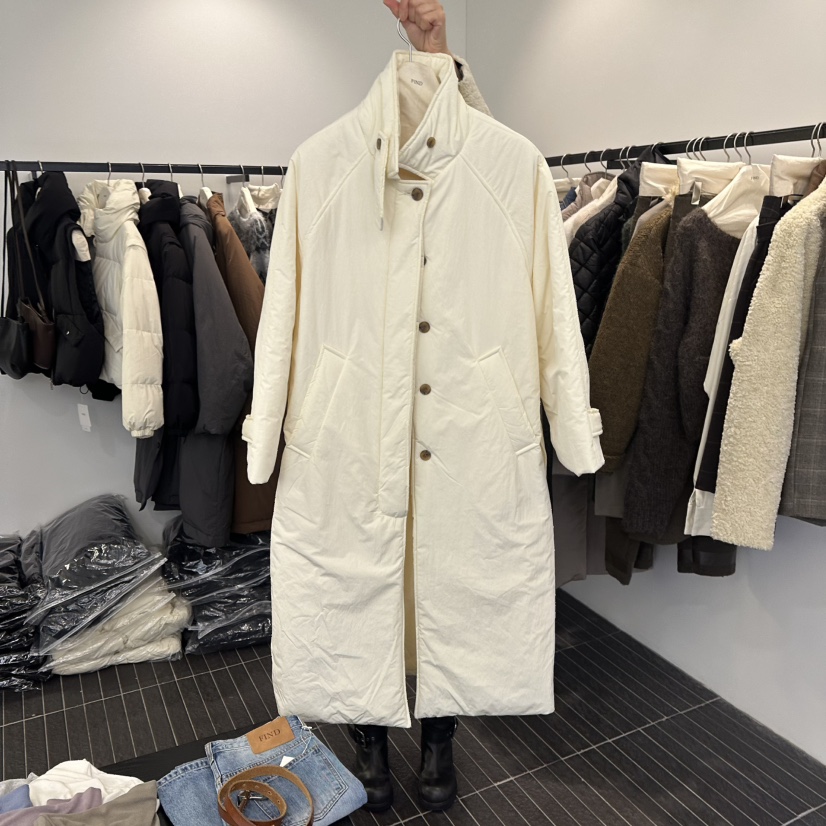 FIND-P韓國直郵㊣女士新款真品推薦職業時尚中長款大衣含腰帶FIND-P中長款大衣圖色1