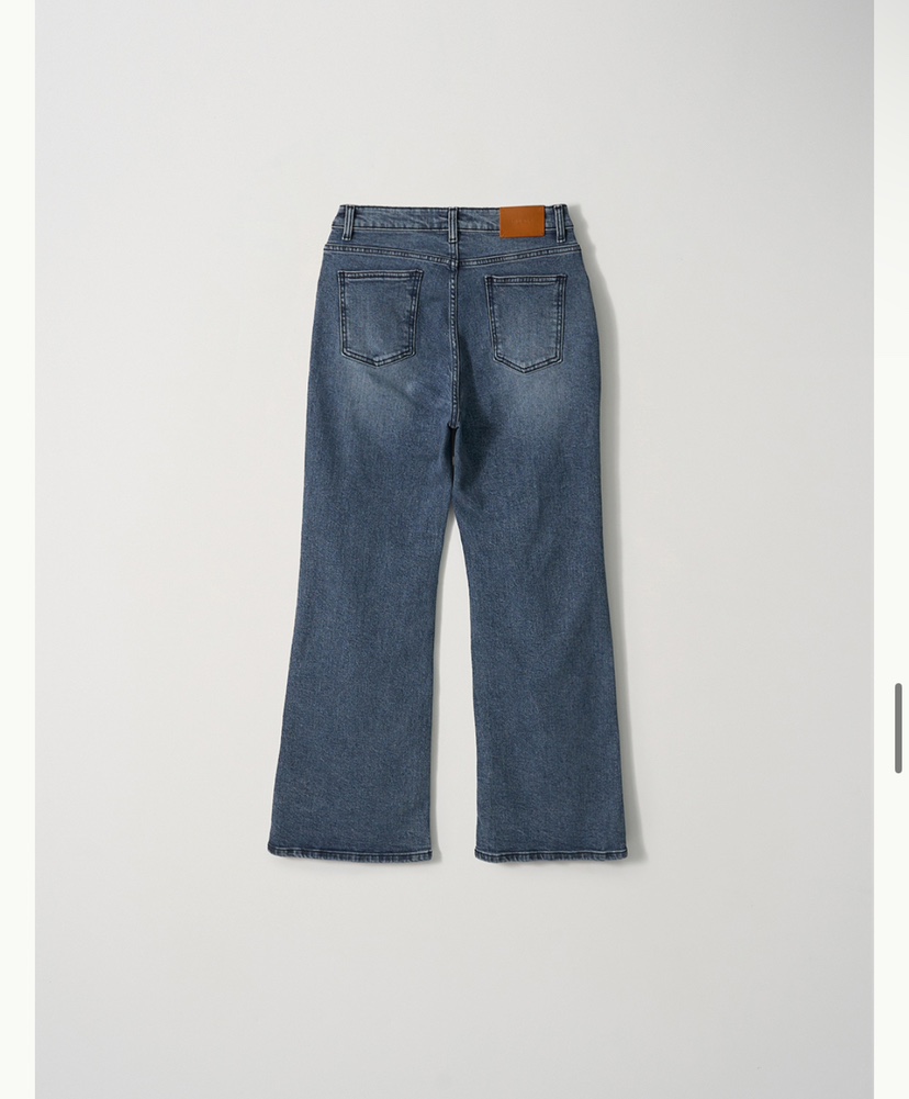 OBJET韓國直郵㊣女裝新品人氣休閑職業熱賣推薦25秋冬牛仔褲love us u/OBJET牛仔褲