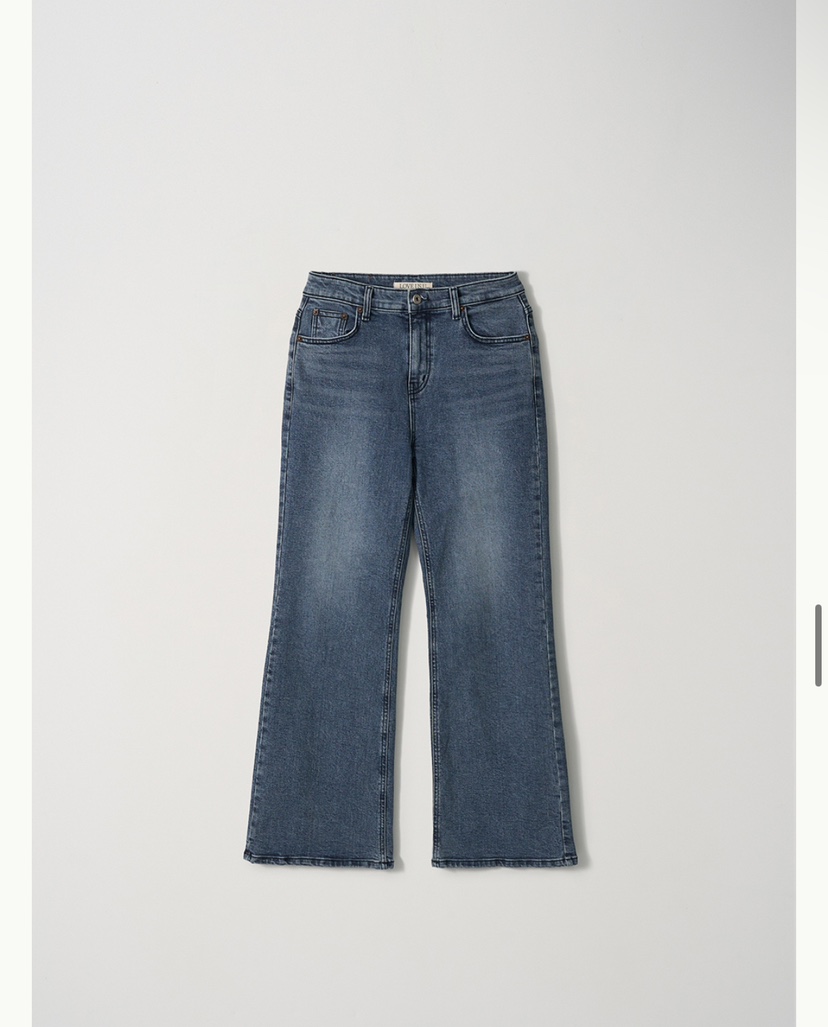 OBJET韓國直郵㊣女裝新品人氣休閑職業熱賣推薦25秋冬牛仔褲love us u/OBJET牛仔褲圖色1