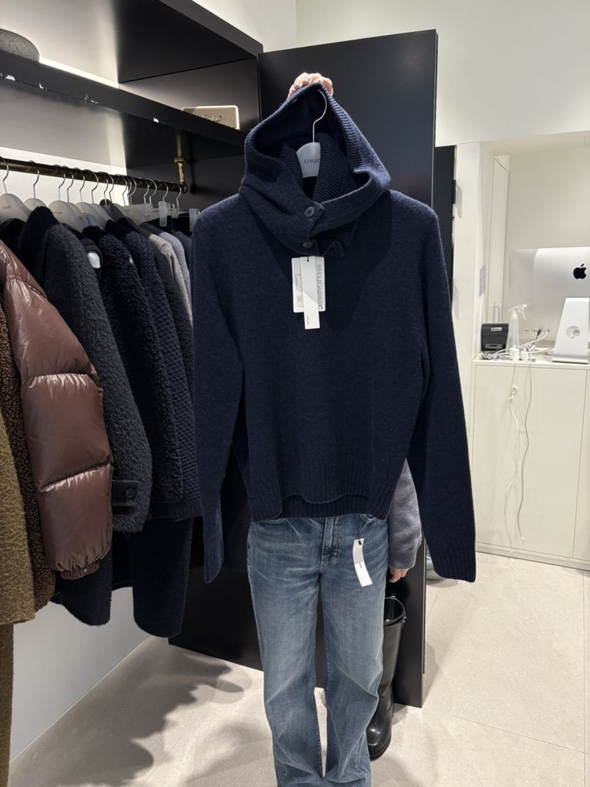 CREAM-P東大門㊣代購女裝新品職業時尚針織衫含圍巾兩件套CREAM-P針織衫圖色3