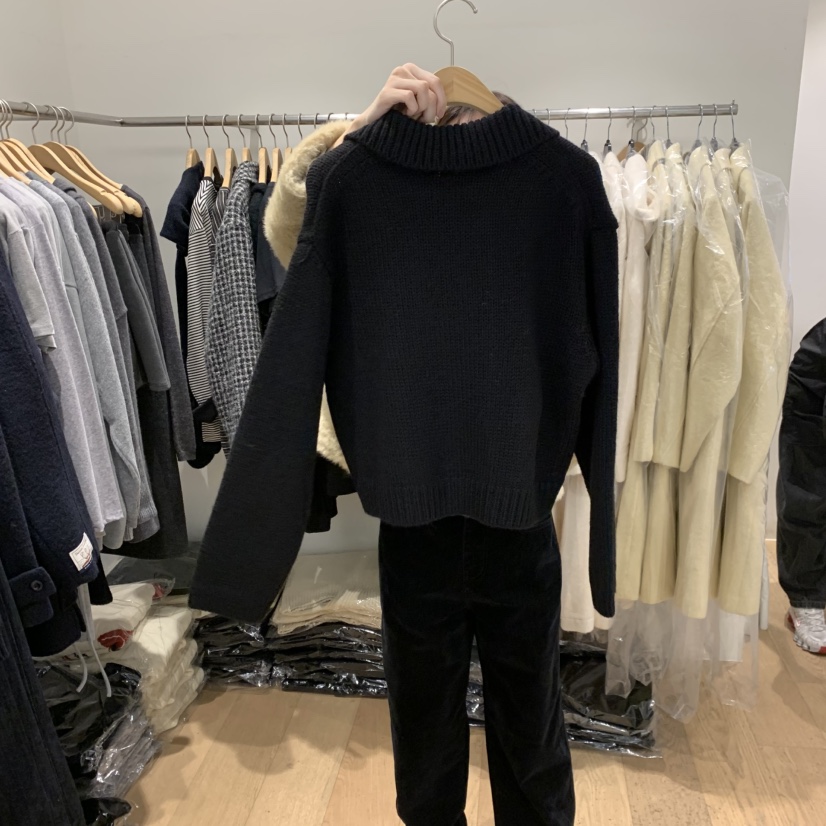 COURGETTE韓國代購㊣女士新品休閑推薦職業真品人氣25秋冬毛衣COURGETTE毛衣