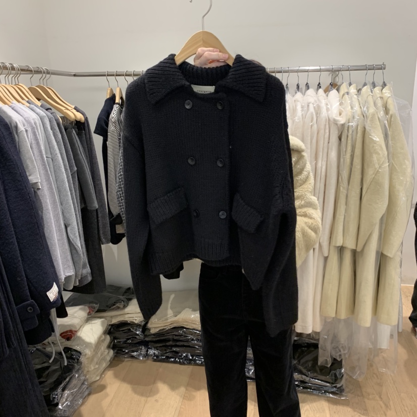 COURGETTE韓國代購㊣女士新品休閑推薦職業真品人氣25秋冬毛衣COURGETTE毛衣圖色2