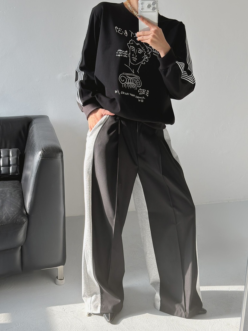 IAAN韓國直郵㊣女士新款熱賣真品時尚25秋冬推薦休閑長袖T恤iaAn長袖T恤