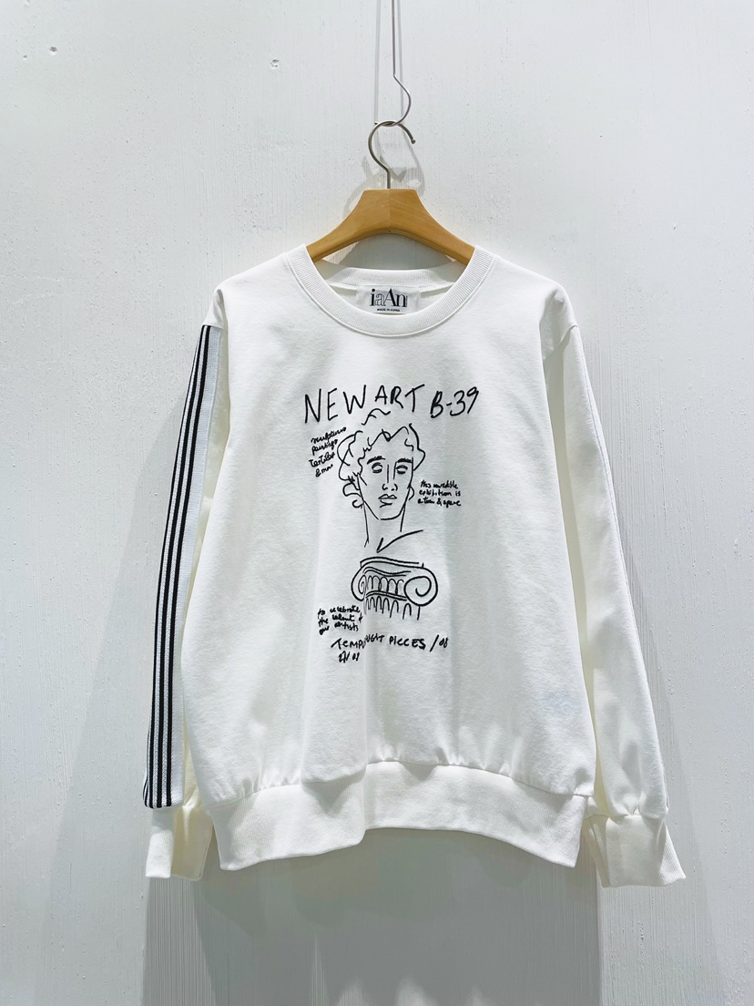 IAAN韓國直郵㊣女士新款熱賣真品時尚25秋冬推薦休閑長袖T恤iaAn長袖T恤圖色1