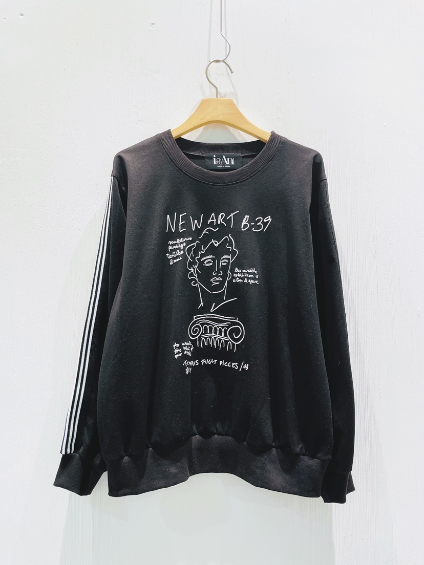 IAAN韓國直郵㊣女士新款熱賣真品時尚25秋冬推薦休閑長袖T恤iaAn長袖T恤圖色3