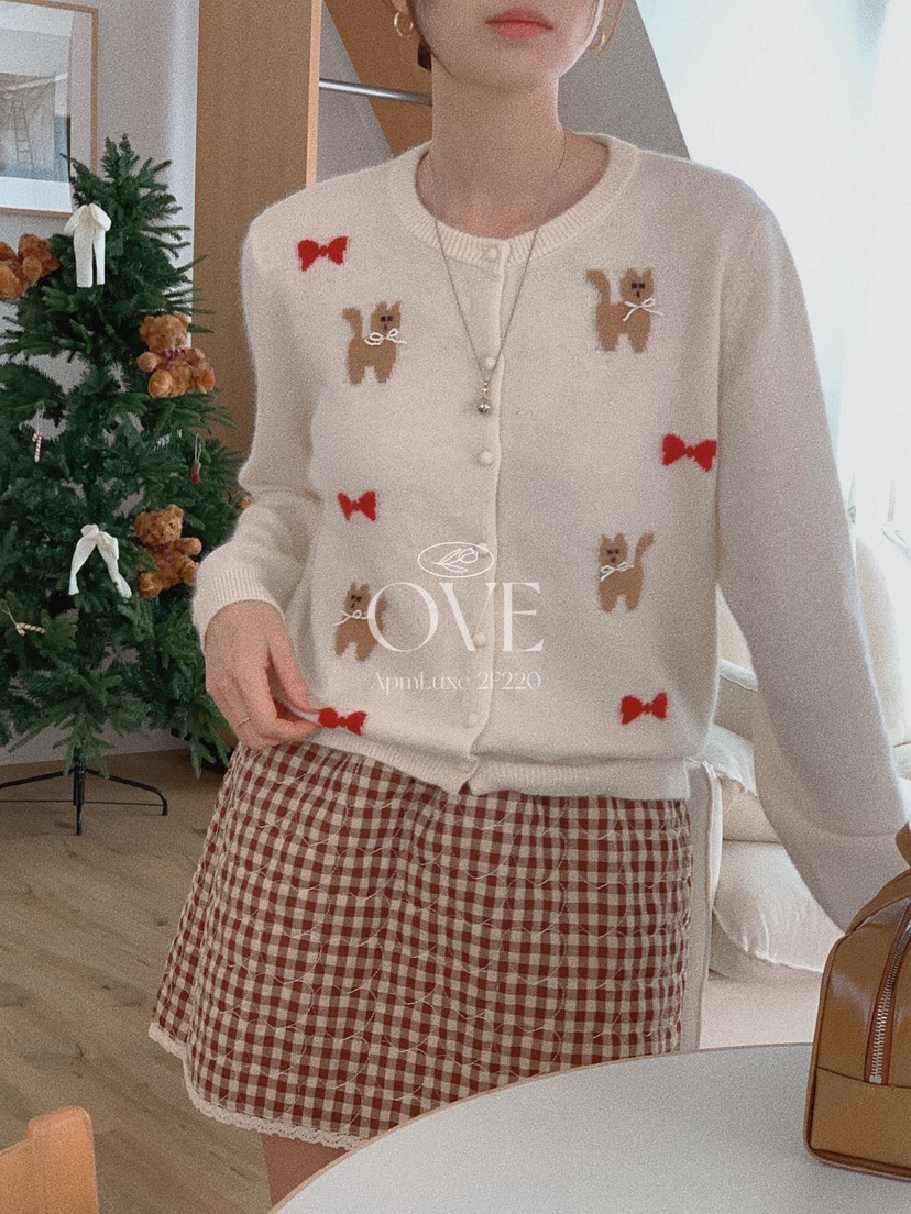 OVE韓國代購㊣女裝新款真品熱賣休閑時尚人氣職業針織衫開衫OVE針織衫