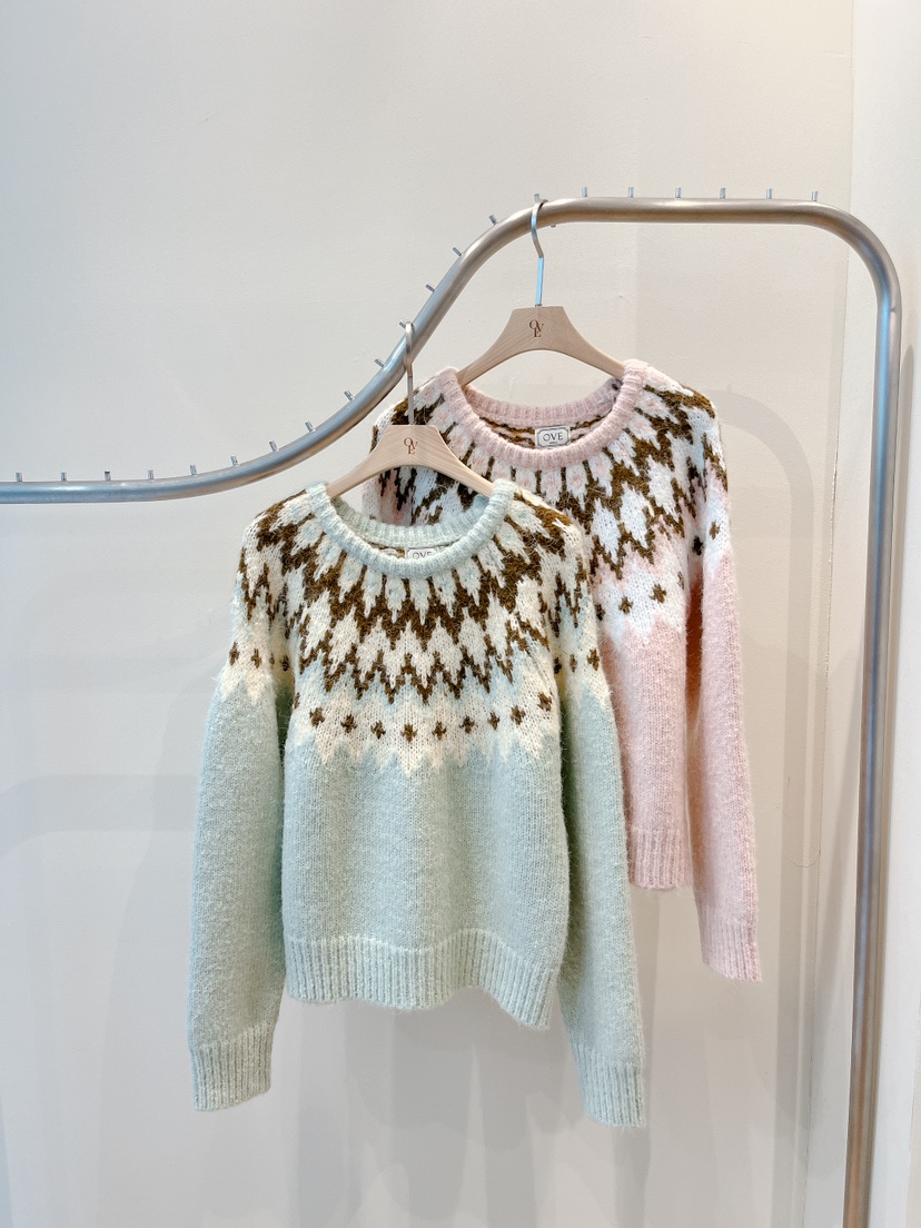 OVE韓國直郵㊣女裝新款25秋冬休閑職業熱賣推薦人氣真品毛衣OVE毛衣