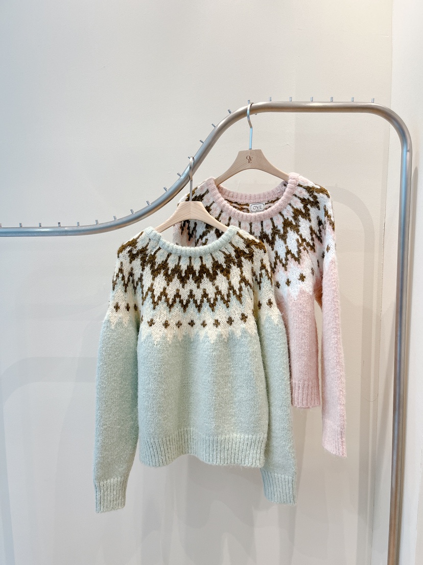 OVE韓國直郵㊣女裝新款25秋冬休閑職業熱賣推薦人氣真品毛衣OVE毛衣