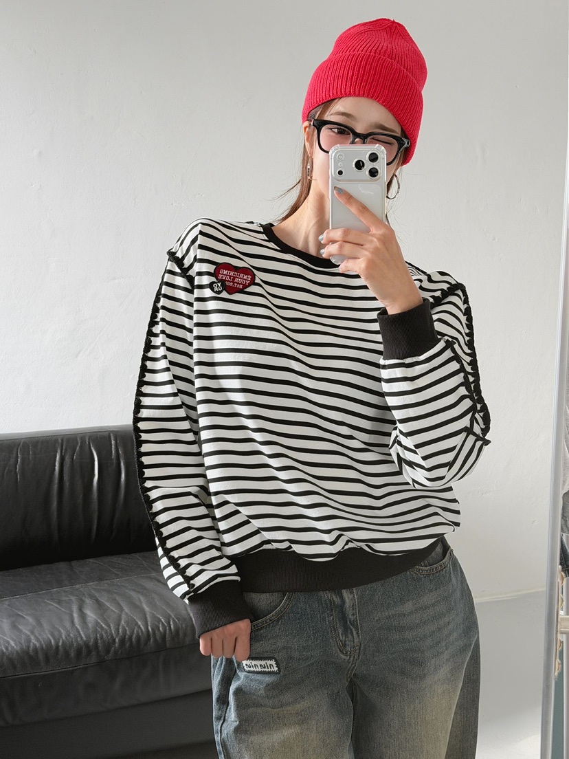 IAAN東大門㊣代購女裝新品休閑真品推薦職業熱賣時尚長袖T恤iaAn長袖T恤