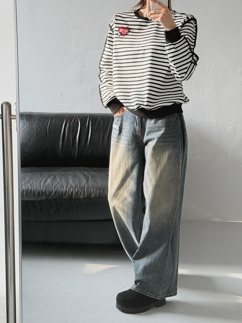 IAAN東大門㊣代購女裝新品休閑真品推薦職業熱賣時尚長袖T恤iaAn長袖T恤