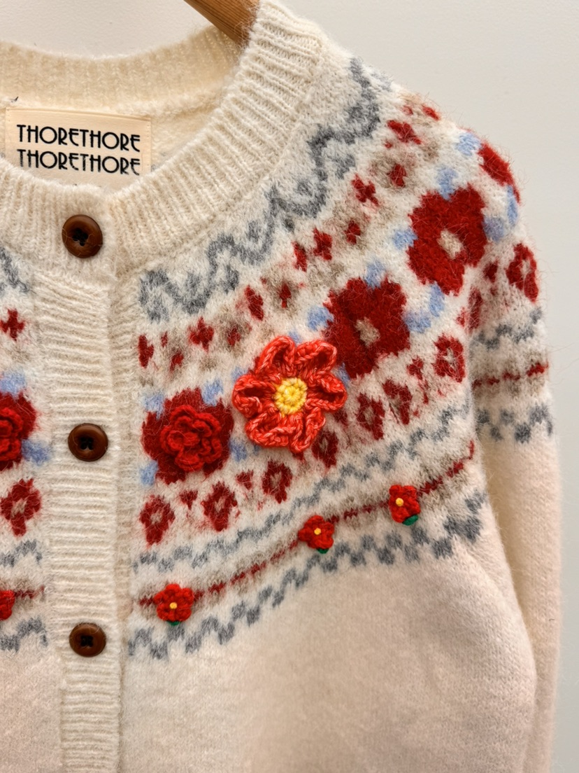 THORE韓國代購㊣女裝新款人氣推薦時尚真品職業25秋冬熱賣毛衣THORE毛衣