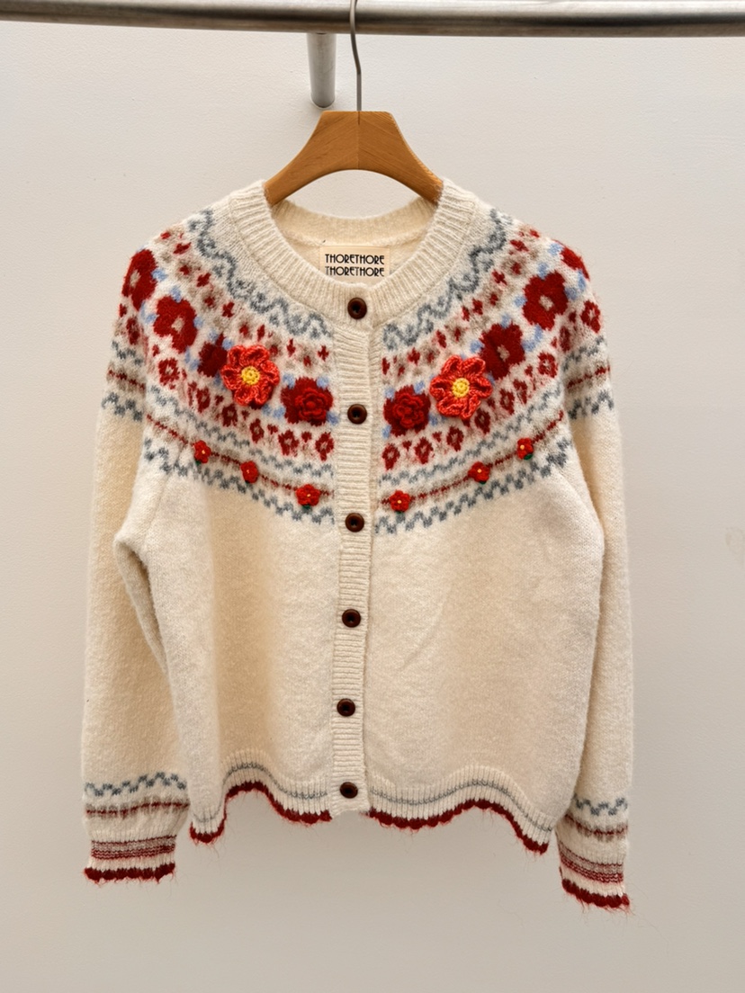 THORE韓國代購㊣女裝新款人氣推薦時尚真品職業25秋冬熱賣毛衣THORE毛衣圖色1