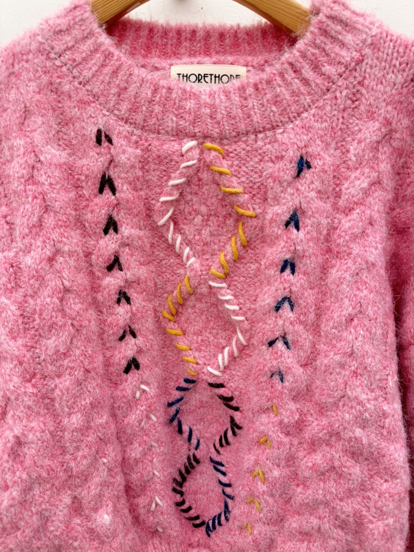 THORE東大門㊣實拍女裝新品人氣25秋冬時尚職業熱賣毛衣羊毛THORE毛衣