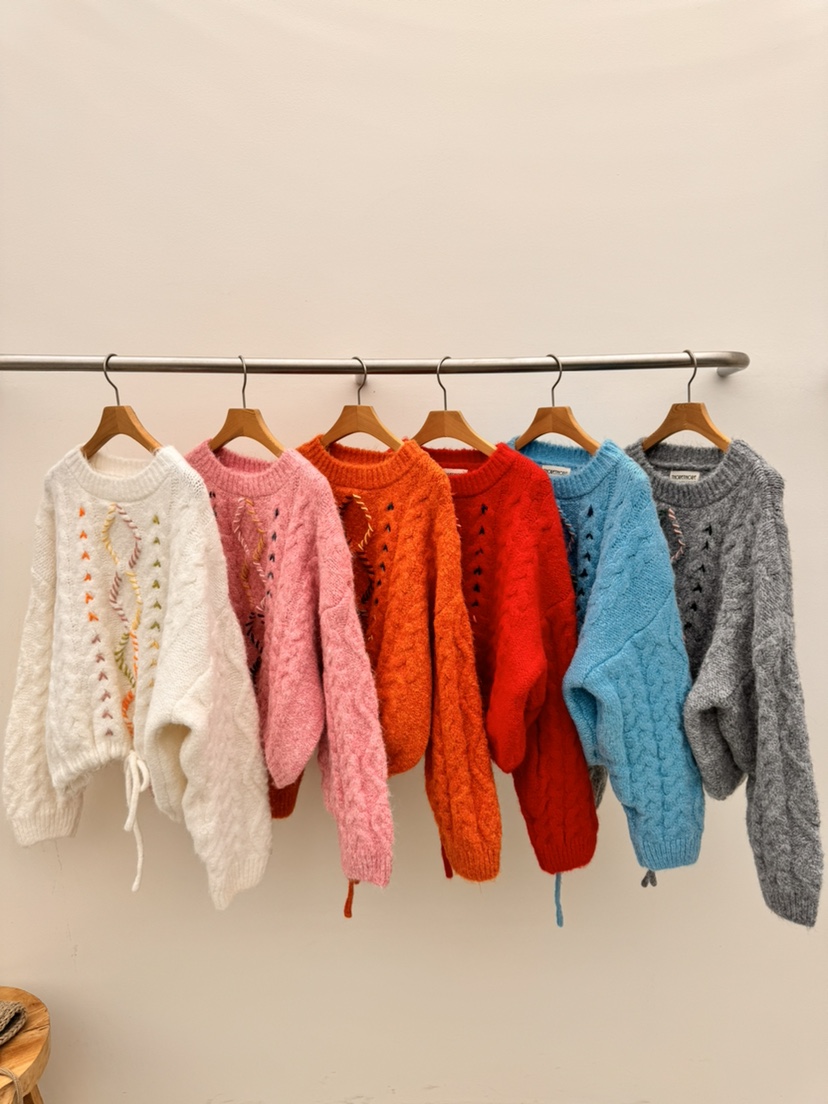 THORE東大門㊣實拍女裝新品人氣25秋冬時尚職業熱賣毛衣羊毛THORE毛衣