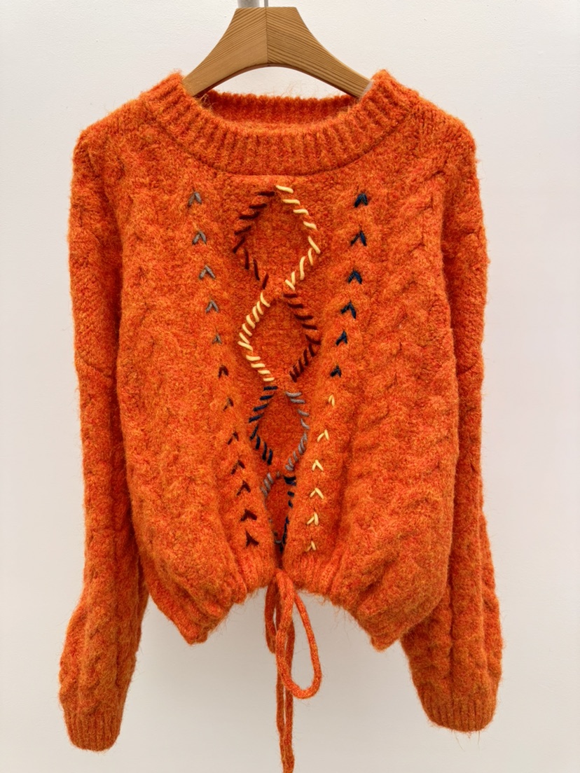 THORE東大門㊣實拍女裝新品人氣25秋冬時尚職業熱賣毛衣羊毛THORE毛衣圖色2