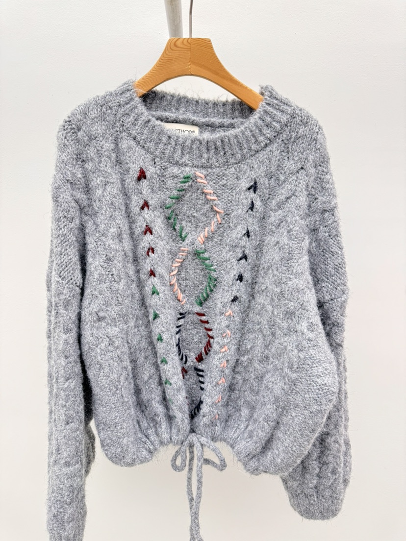 THORE東大門㊣實拍女裝新品人氣25秋冬時尚職業熱賣毛衣羊毛THORE毛衣圖色3