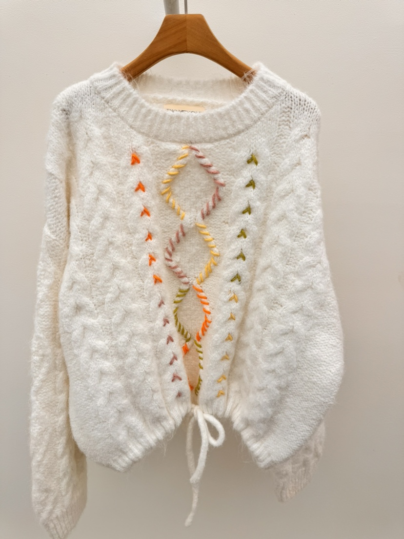 THORE東大門㊣實拍女裝新品人氣25秋冬時尚職業熱賣毛衣羊毛THORE毛衣圖色4