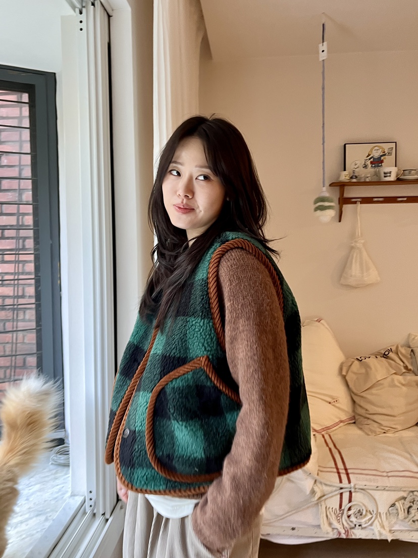 AT NOTE東大門㊣代購女士新品熱賣25秋冬休閑馬甲里外穿雙面AT NOTE馬甲