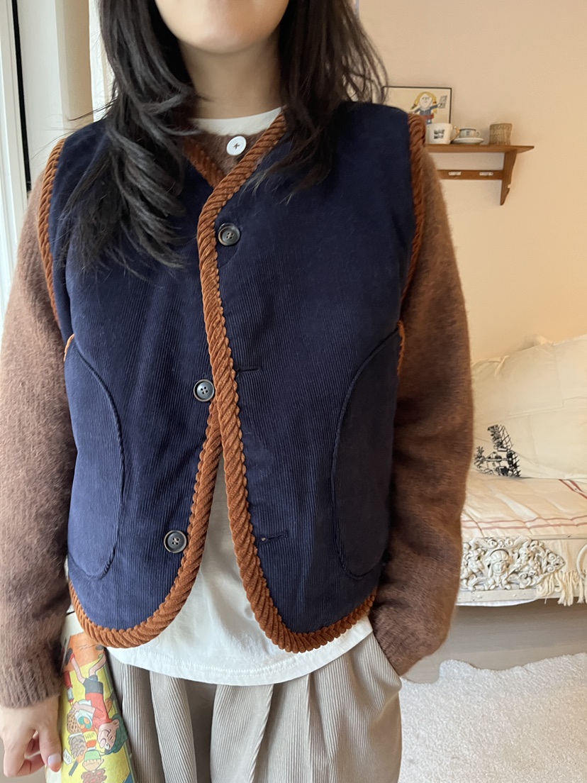 AT NOTE東大門㊣代購女士新品熱賣25秋冬休閑馬甲里外穿雙面AT NOTE馬甲