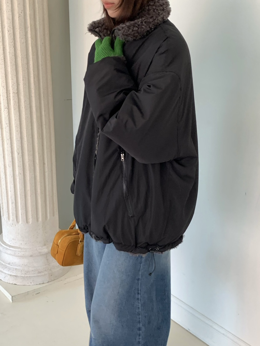 PEBBLE東大門㊣實拍女士新品職業時尚休閑25秋冬推薦夾克絨PEBBLE夾克