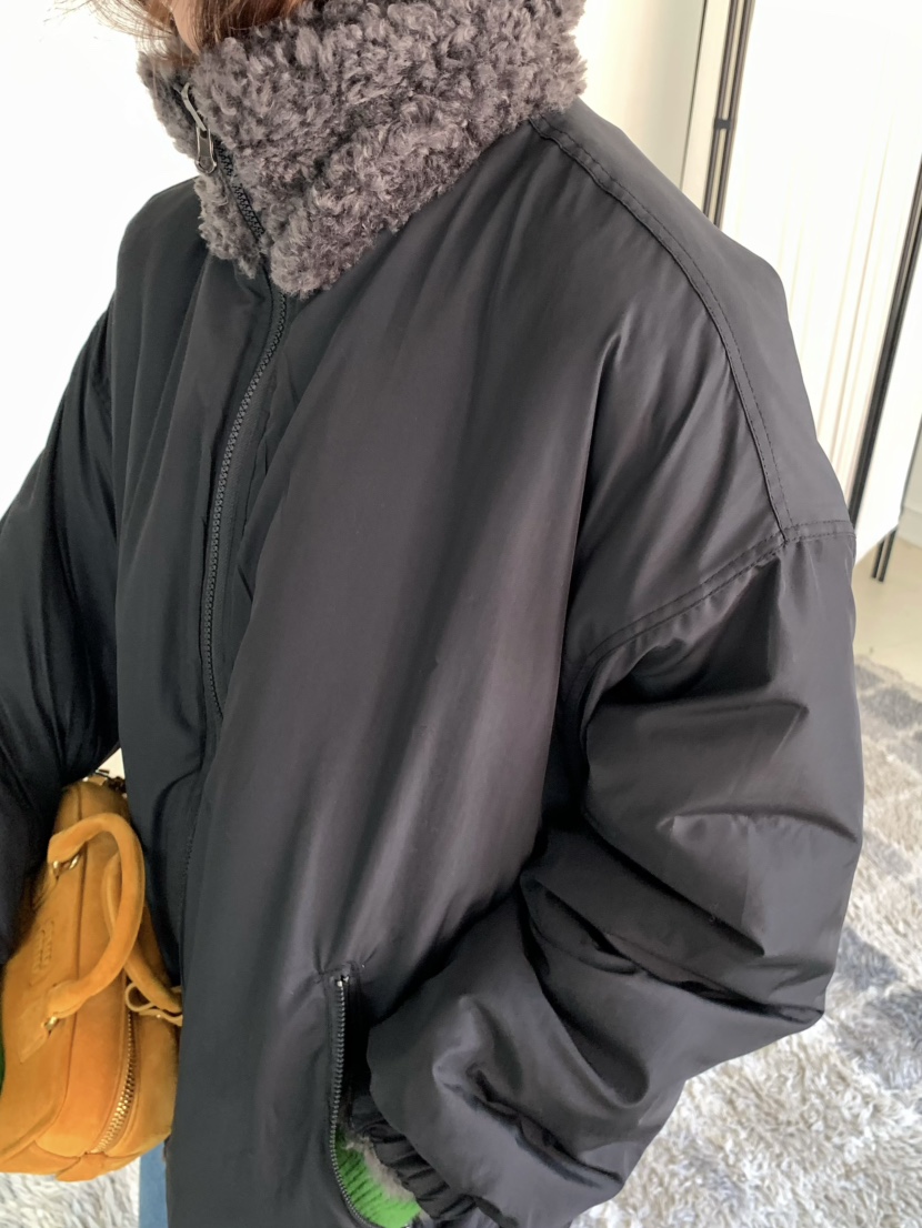 PEBBLE東大門㊣實拍女士新品職業時尚休閑25秋冬推薦夾克絨PEBBLE夾克