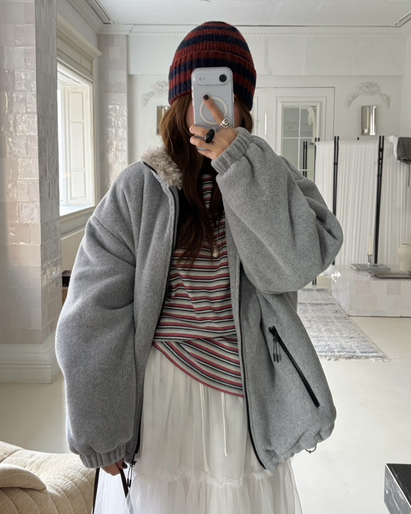 PEBBLE東大門㊣直郵女裝新款熱賣職業25秋冬真品推薦夾克羊毛PEBBLE/LAYER夾克