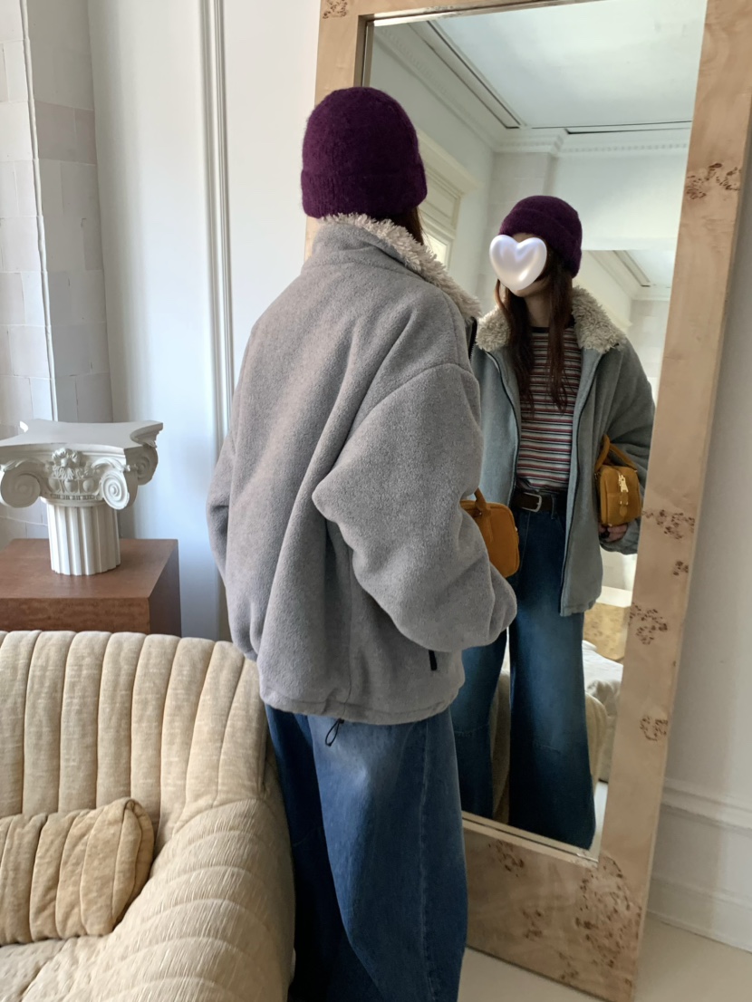 PEBBLE東大門㊣直郵女裝新款熱賣職業25秋冬真品推薦夾克羊毛PEBBLE/LAYER夾克