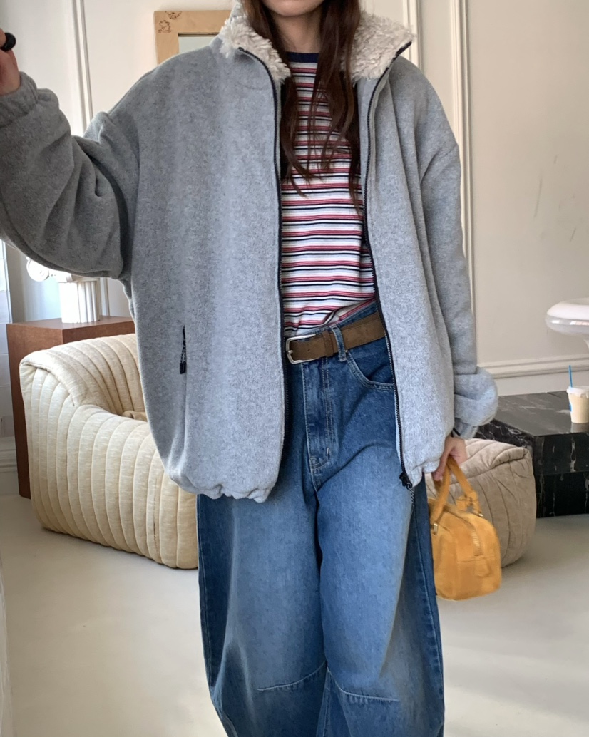 PEBBLE東大門㊣直郵女裝新款熱賣職業25秋冬真品推薦夾克羊毛PEBBLE/LAYER夾克