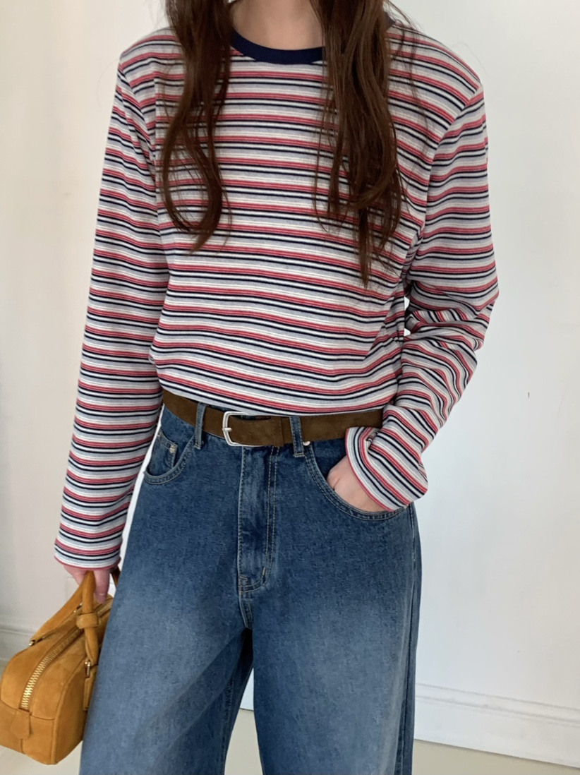 PEBBLE東大門㊣實拍女士新款真品人氣休閑熱賣推薦時尚長袖T恤PEBBLE長袖T恤