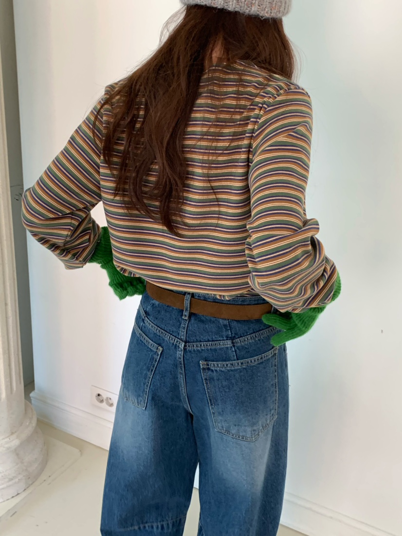 PEBBLE東大門㊣實拍女士新款真品人氣休閑熱賣推薦時尚長袖T恤PEBBLE長袖T恤