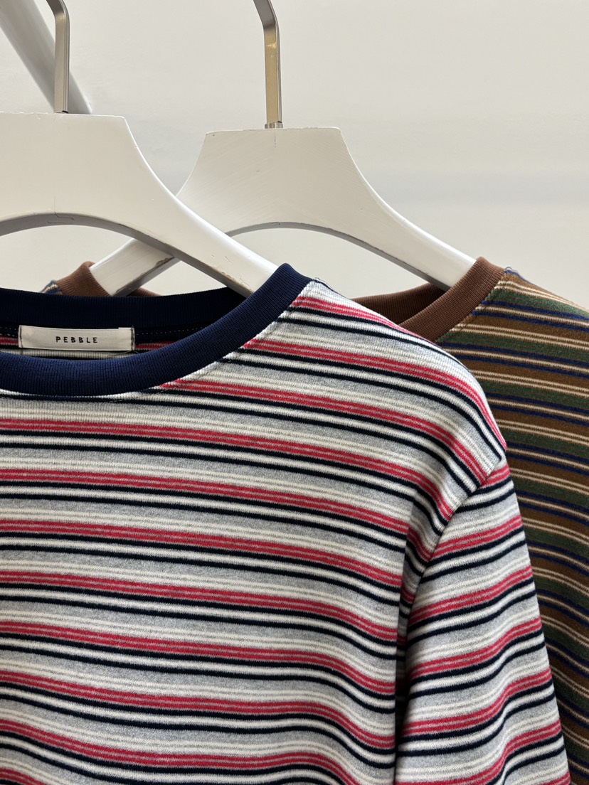 PEBBLE東大門㊣實拍女士新款真品人氣休閑熱賣推薦時尚長袖T恤PEBBLE長袖T恤