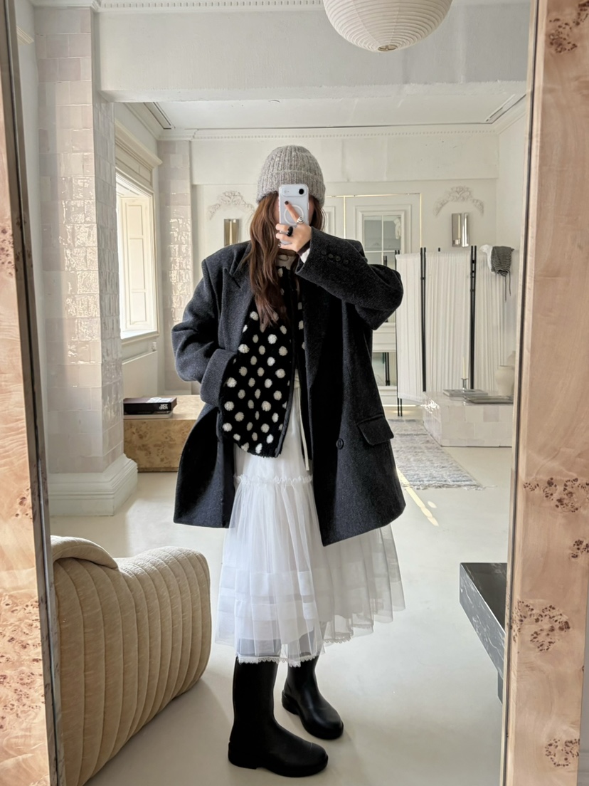 PEBBLE東大門㊣代購女裝新品休閑真品25秋冬職業熱賣時尚馬甲PEBBLE/LAYER馬甲