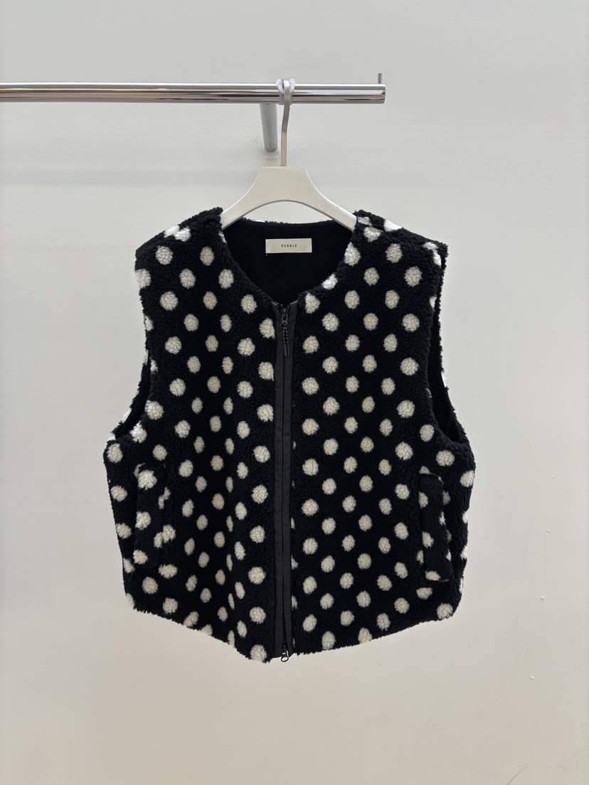 PEBBLE東大門㊣代購女裝新品休閑真品25秋冬職業熱賣時尚馬甲PEBBLE/LAYER馬甲圖色1