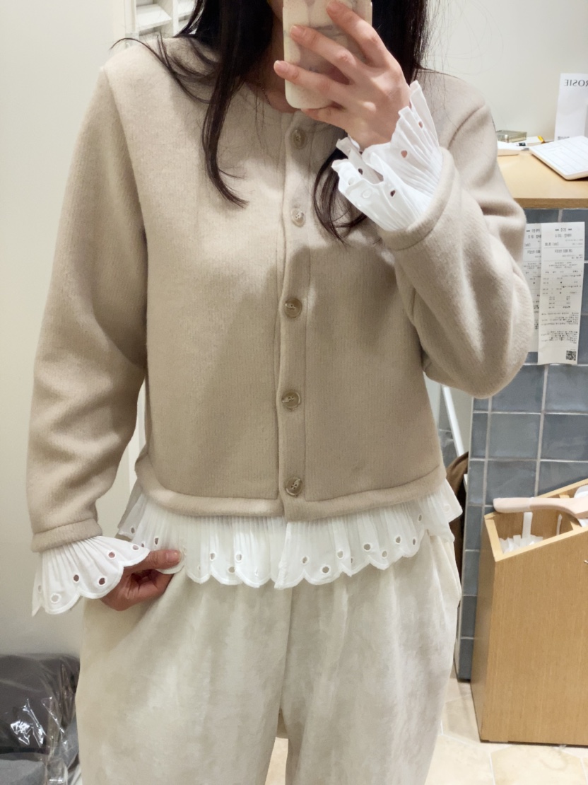 LOVE ROSIE東大門㊣直郵女裝新款時尚真品人氣針織衫蕾絲開衫LOVE ROSIE針織衫