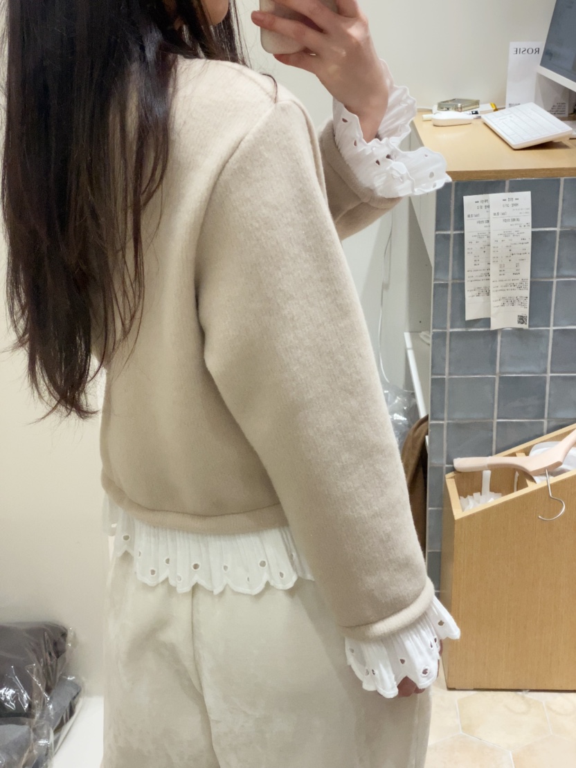 LOVE ROSIE東大門㊣直郵女裝新款時尚真品人氣針織衫蕾絲開衫LOVE ROSIE針織衫