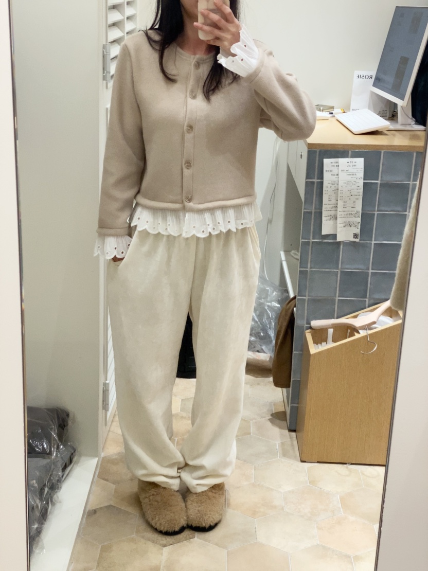 LOVE ROSIE東大門㊣直郵女裝新款時尚真品人氣針織衫蕾絲開衫LOVE ROSIE針織衫