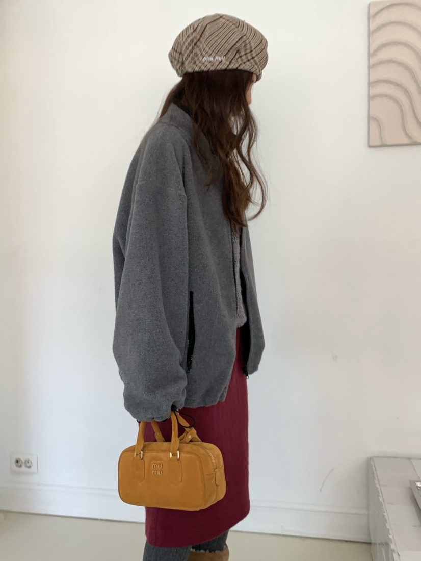 PEBBLE東大門㊣實拍女士新款人氣職業推薦熱賣25秋冬夾克拉鏈PEBBLE/LAYER夾克